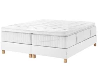 Континентальная кровать Ikea Espevar Hokkasen/Tustna Engavagen раздельный Burfjord 10см 180x200 (Жесткий/Белый)