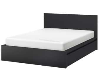 Кровать Ikea Malm 4 ящика 140х200 (Черно-коричневый)