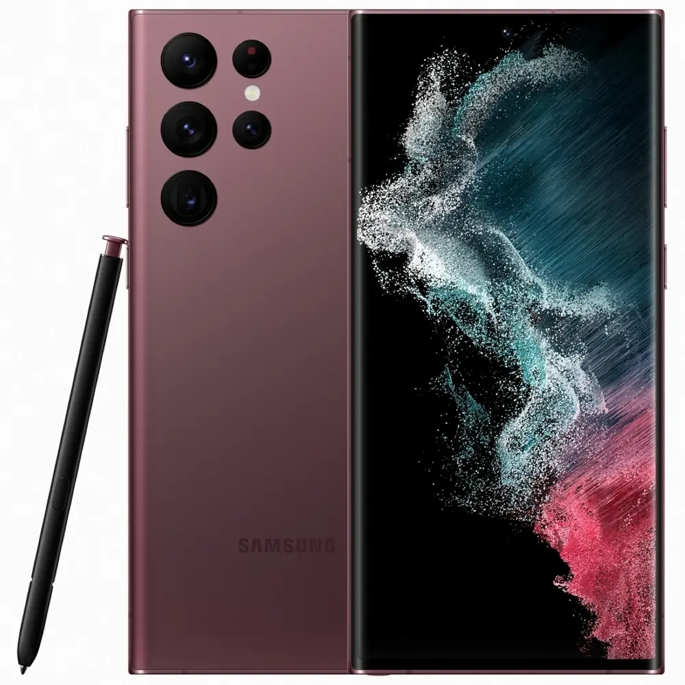 Смартфон Samsung Galaxy S22 Ultra, 8Гб/128Гб, Burgundy