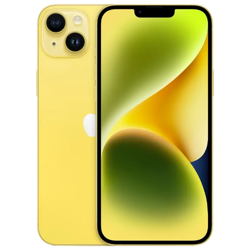 Smartphone Apple iPhone 14, 6GB/128GB, Yellow